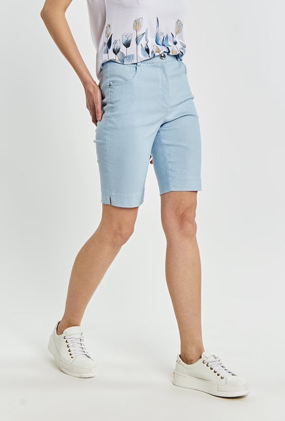 Połyskujące spodenki damskie