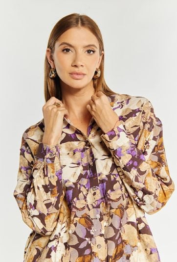 Koszula damska o luźnym fasonie