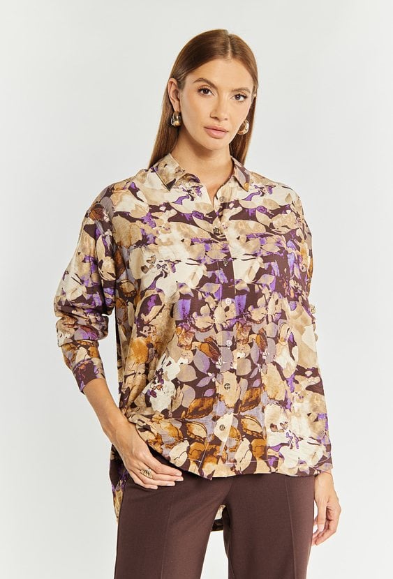 Koszula damska o luźnym fasonie