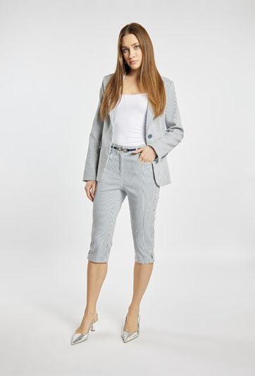 Wiskozowe spodnie 7/8