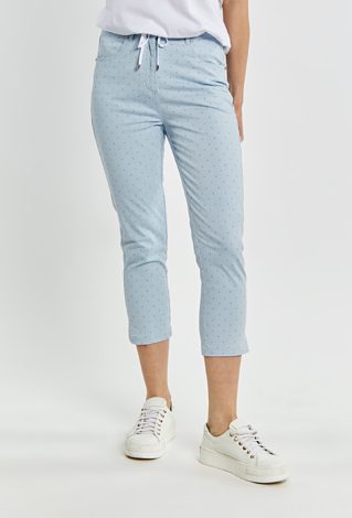 Spodnie damskie z delikatnym wzorem