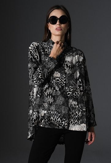 Koszula damska o luźnym fasonie