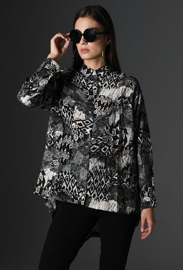 Koszula damska o luźnym fasonie