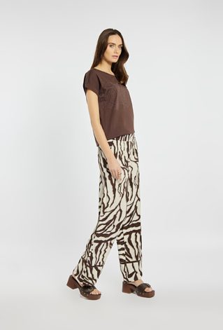 Wzorzyste spodnie damskie