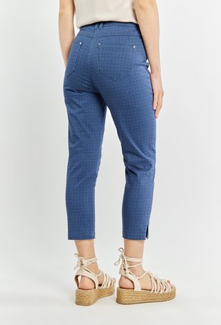 Spodnie damskie z delikatnym wzorem