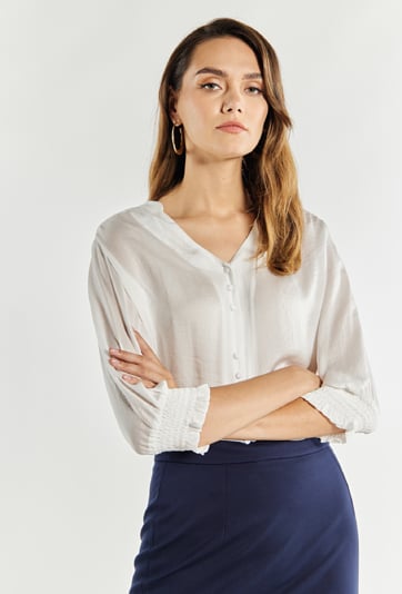 Bluzka damska z marszczeniem