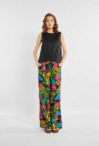 Wzorzyste spodnie damskie