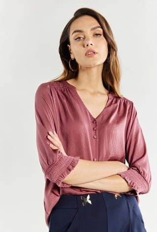 Bluzka damska z marszczeniem