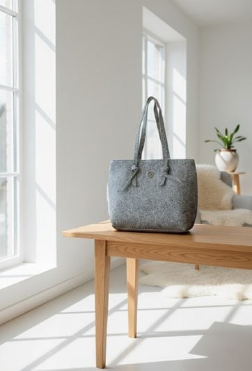 Duża torba z ciekawym wzorem