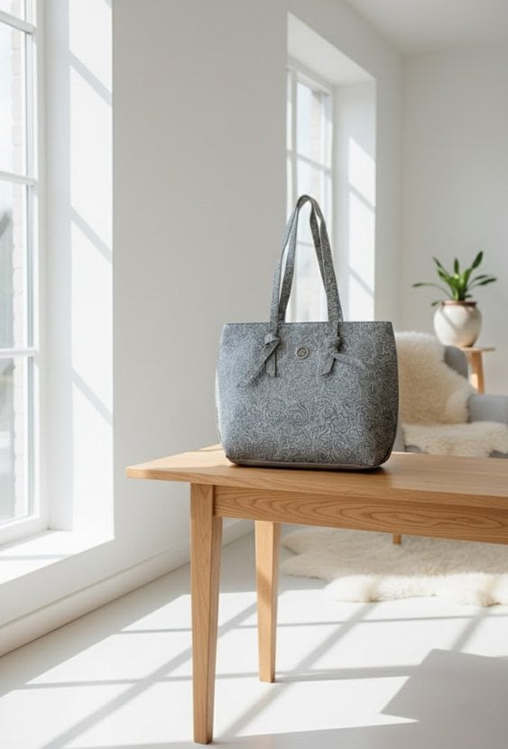 Duża torba z ciekawym wzorem
