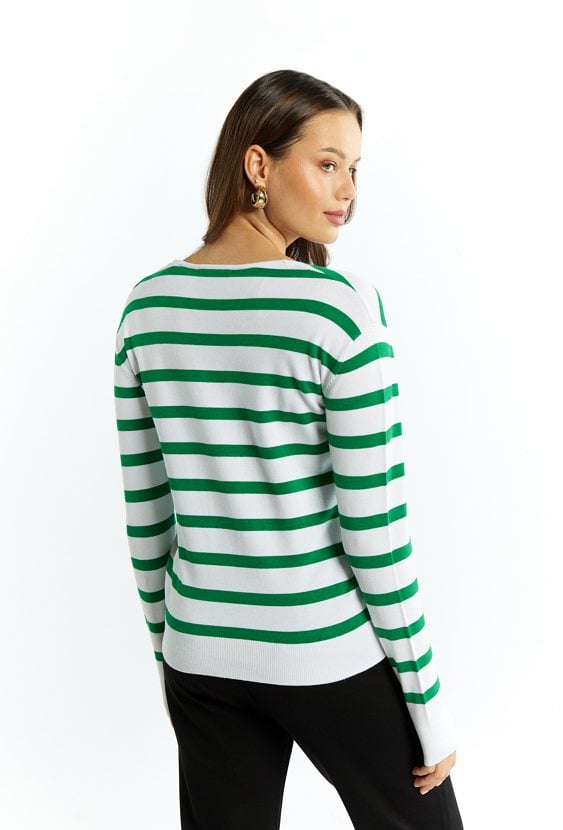 Sweter damski w paski