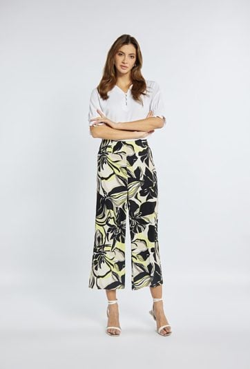 Spodnie w kwiatowy print