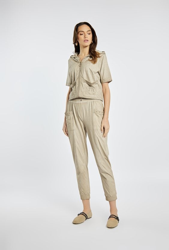 Spodnie damskie z bawełny