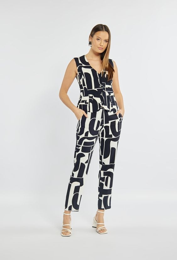 Spodnie z wyrazistym wzorem