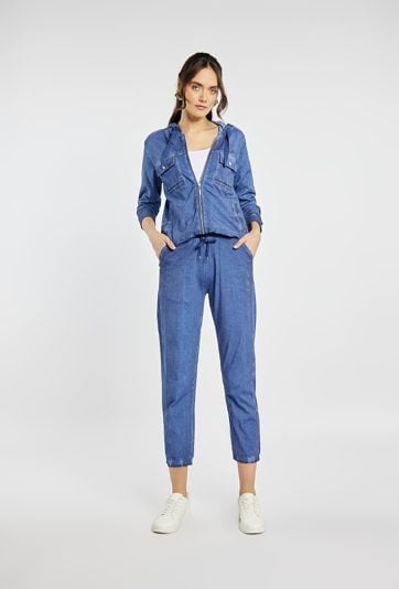 Spodnie damskie z bawełny