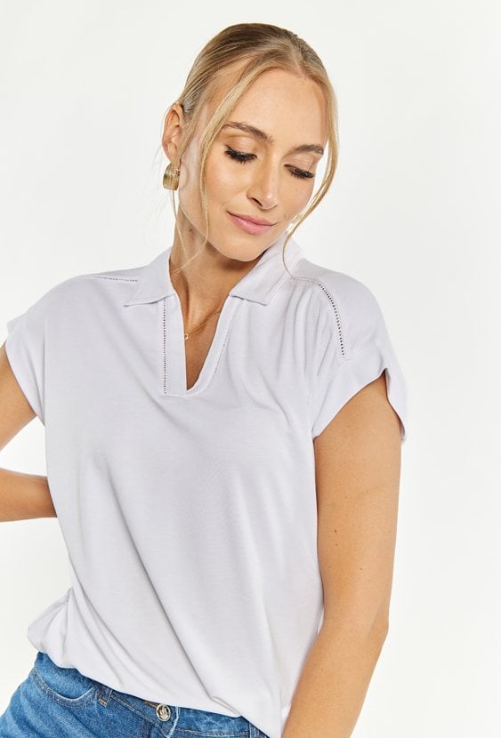 Bluzka z kołnierzem