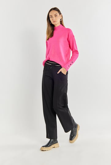 Spodnie z szeroką nogawką