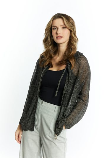 Sweter damski z kapturem