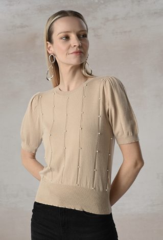 Sweter z perełkami