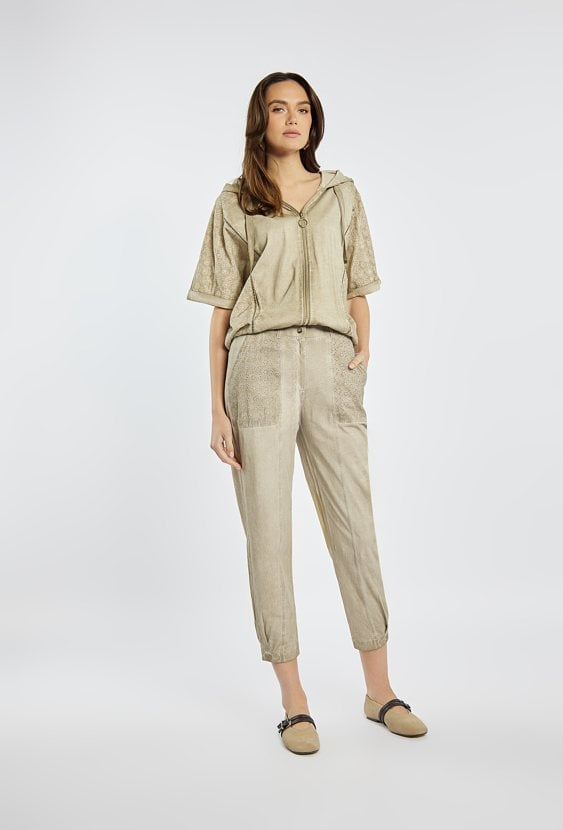 Spodnie damskie z efektem sprania