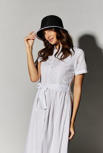 Pleciony kapelusz bucket hat