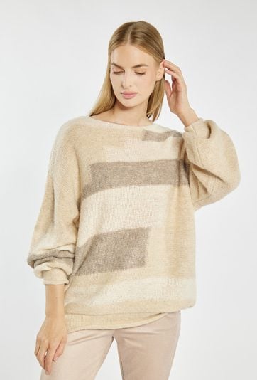 Sweter damski z wzorem