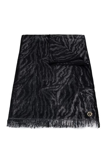 Szalik damski z połyskującą nicią