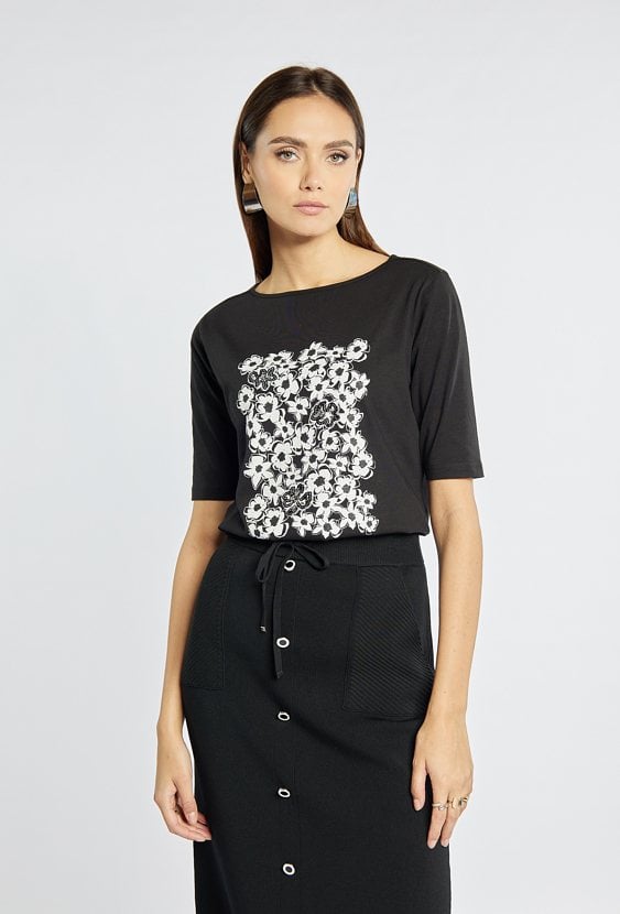 T-shirt z rękawem 3/4