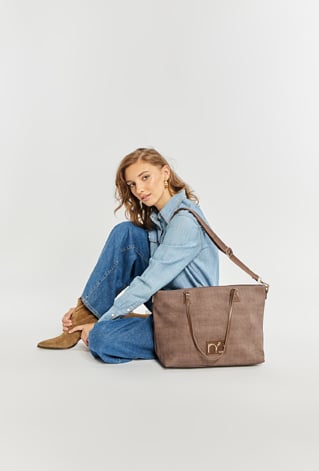 Shopperka Nobo denim croco