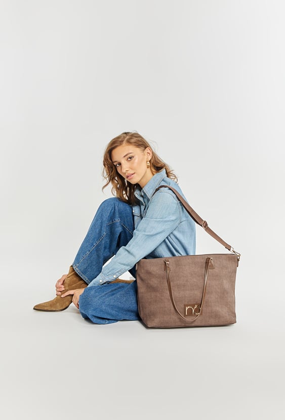 Shopperka Nobo denim croco