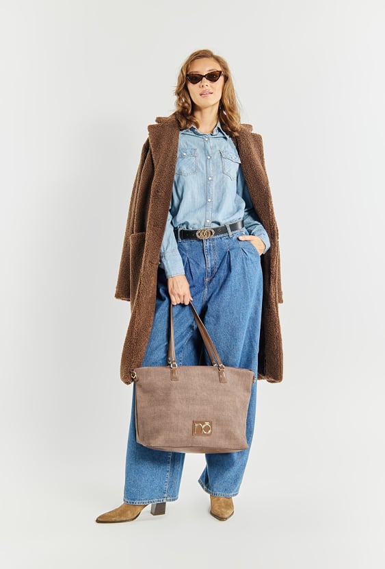 Shopperka Nobo denim croco