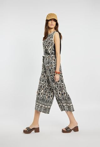 Szerokie, wzorzyste spodnie