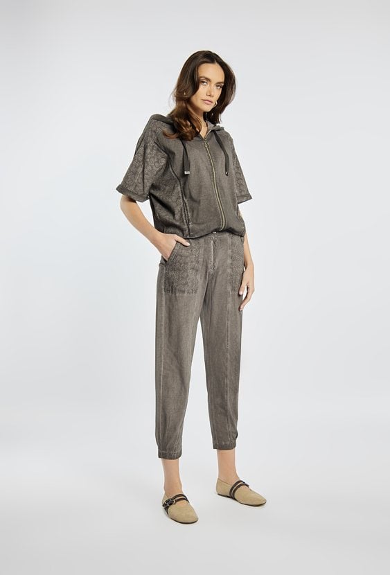 Spodnie damskie z efektem sprania