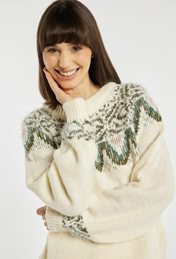 Sweter z świątecznym wzorem