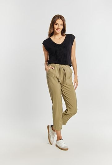 Wiskozowe spodnie damskie