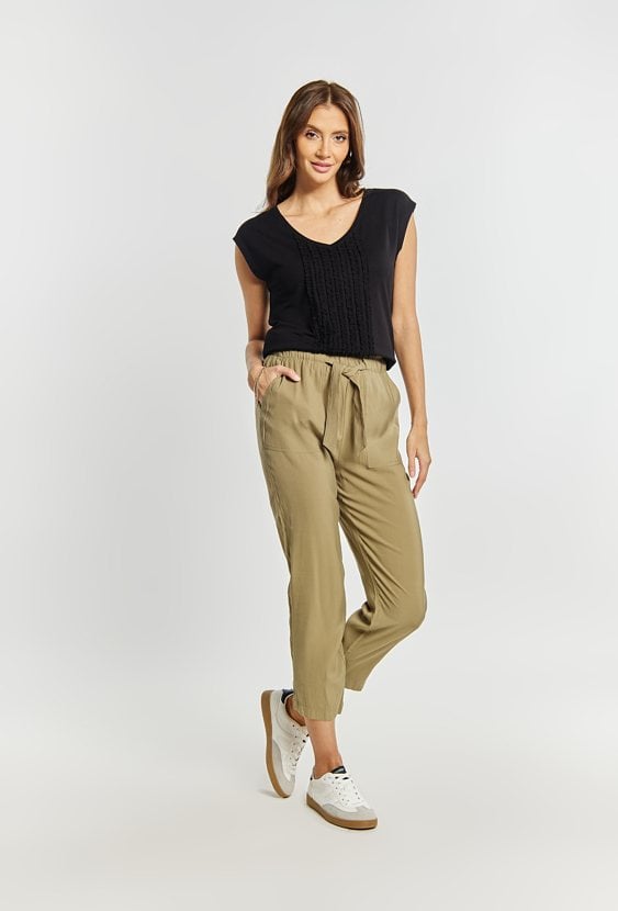 Wiskozowe spodnie damskie