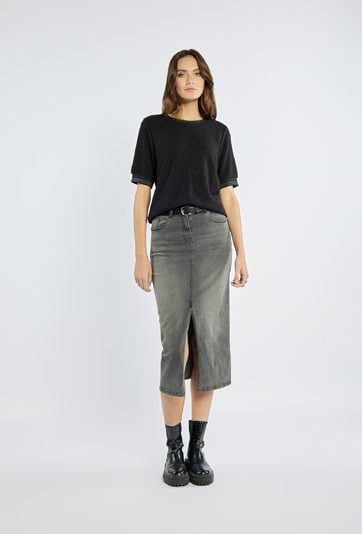 Modna jeansowa spódnica