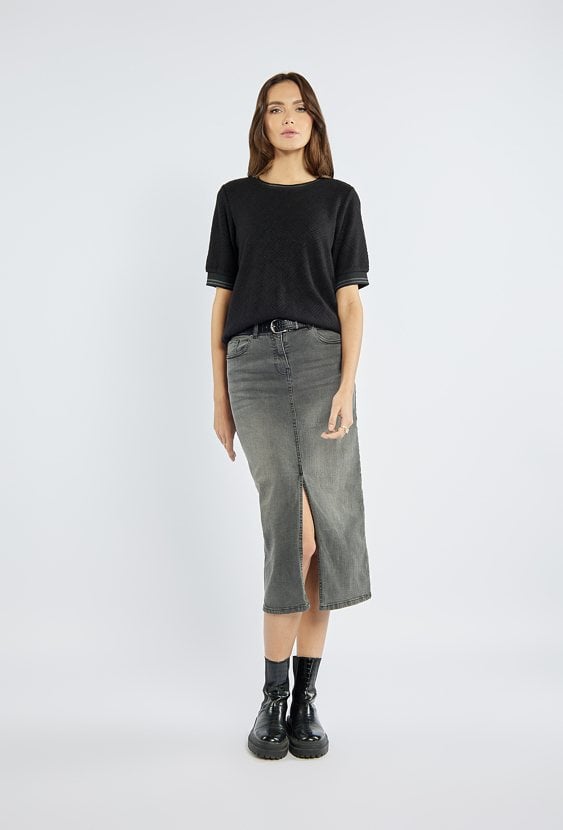 Modna jeansowa spódnica