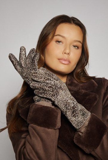 Rękawiczki ze zwierzęcym wzorem