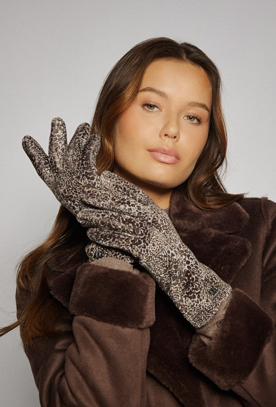 Rękawiczki ze zwierzęcym wzorem