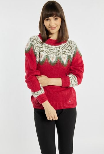 Sweter z świątecznym wzorem