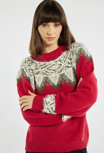 Sweter z świątecznym wzorem