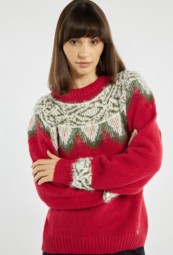 Sweter z świątecznym wzorem