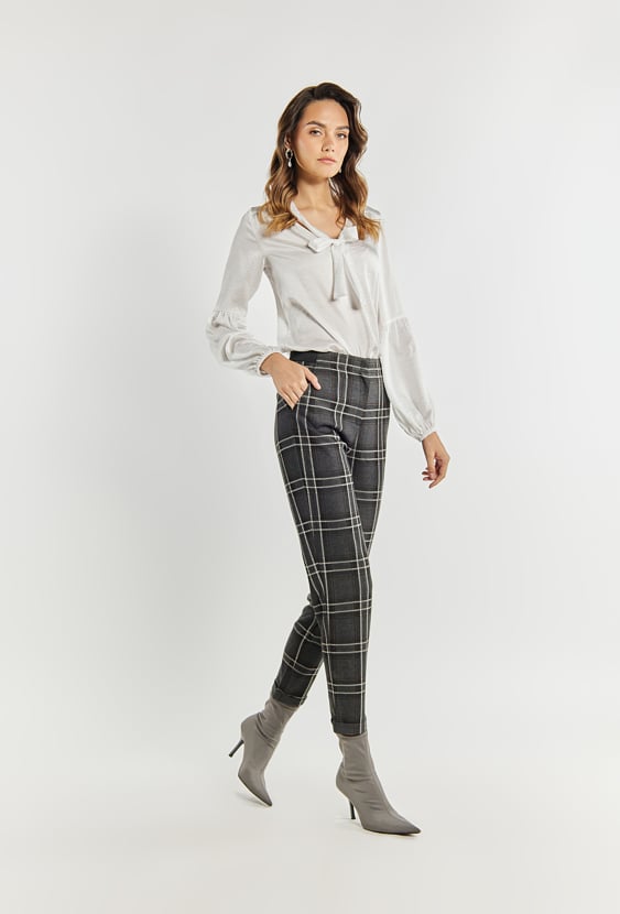 Spodnie damskie z wzorem