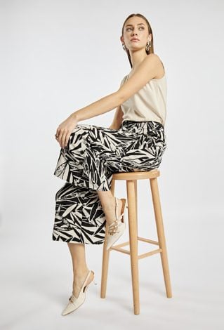 Spodnie z dodatkiem lnu