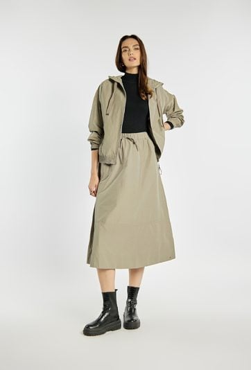 Midi spódnica z bawełny