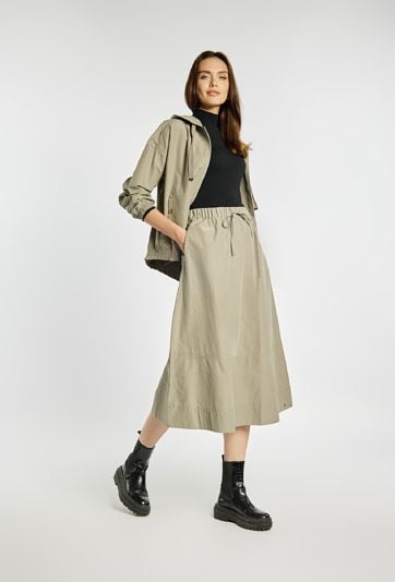 Midi spódnica z bawełny