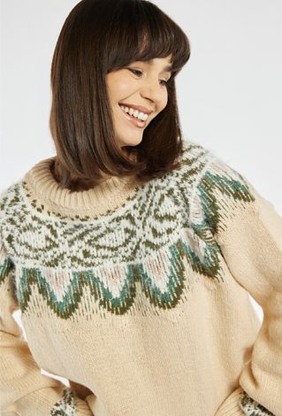 Sweter z świątecznym wzorem