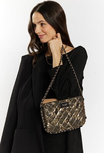 Elegancka torba damska z połyskiem