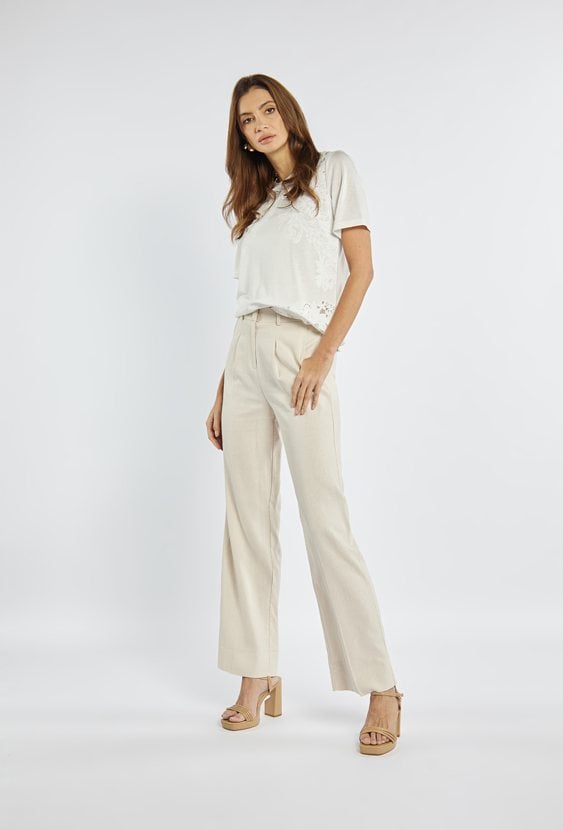 Spodnie z szerokimi nogawkami